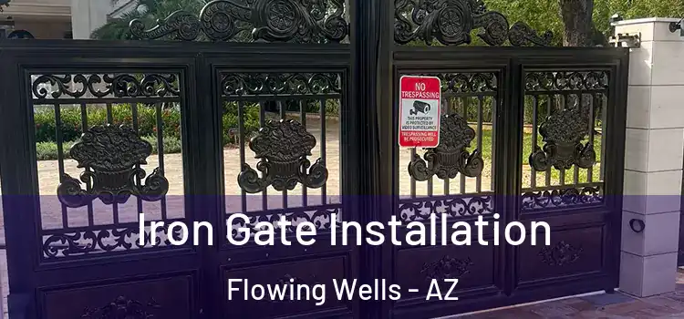Iron Gate Installation Flowing Wells - AZ